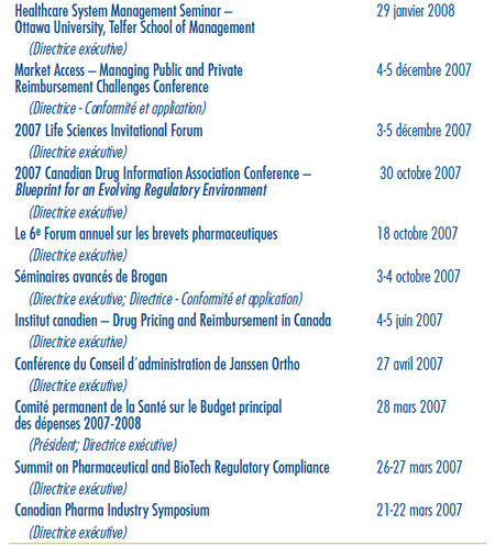 Publications : Janvier 2007 – Mai 2008