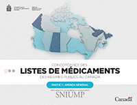 Listes de médicaments des régimes publics au Canada